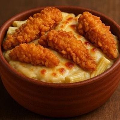 Crispy Chicken Pasta Casserole