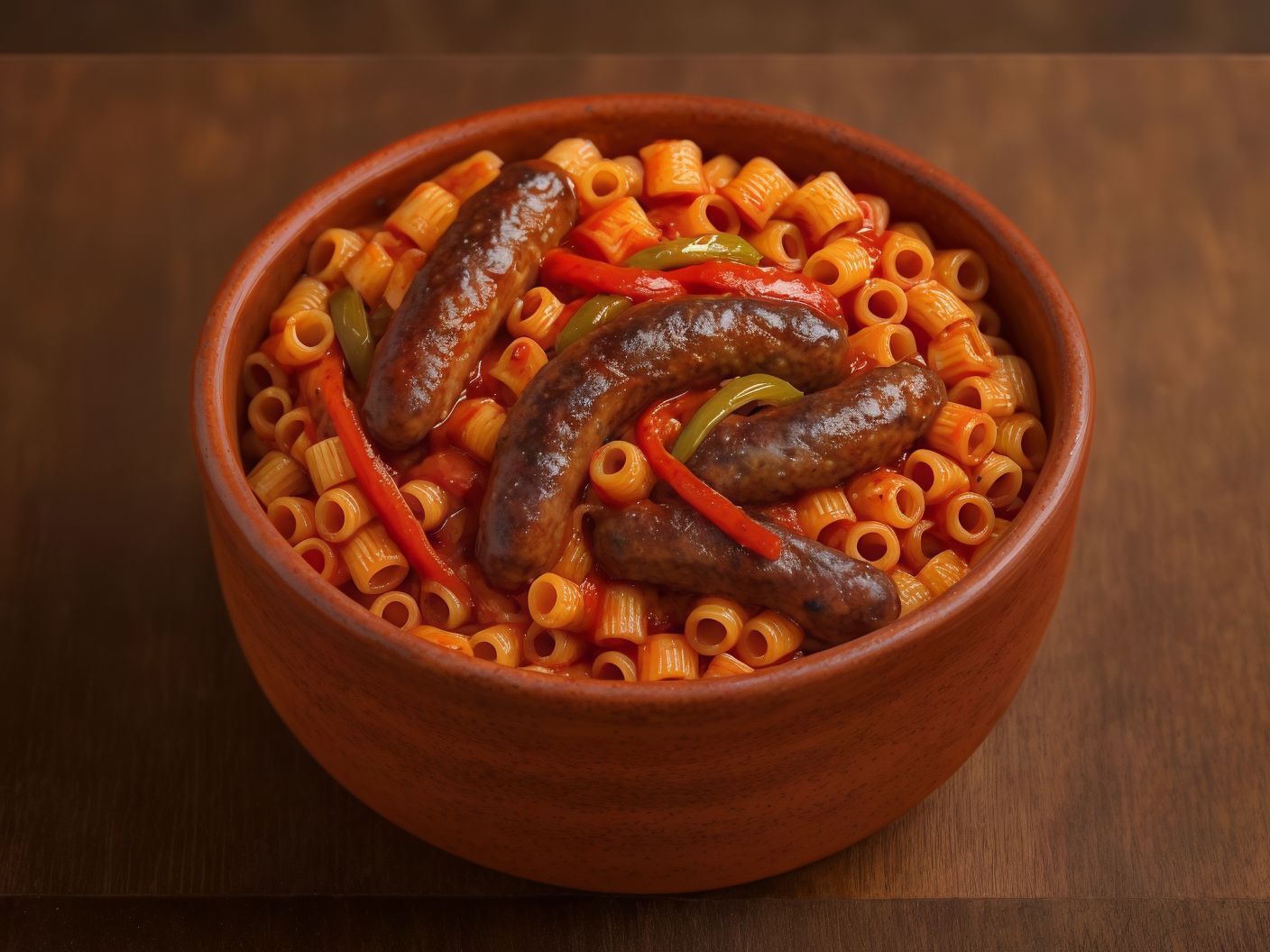 Pasta Casserole With Sausage And Red Sauce