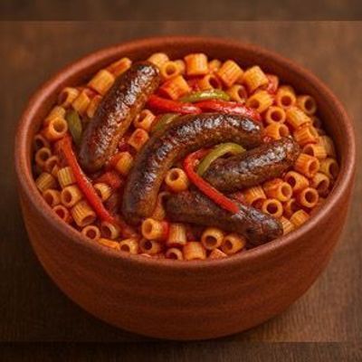 Pasta Casserole With Sausage And Red Sauce