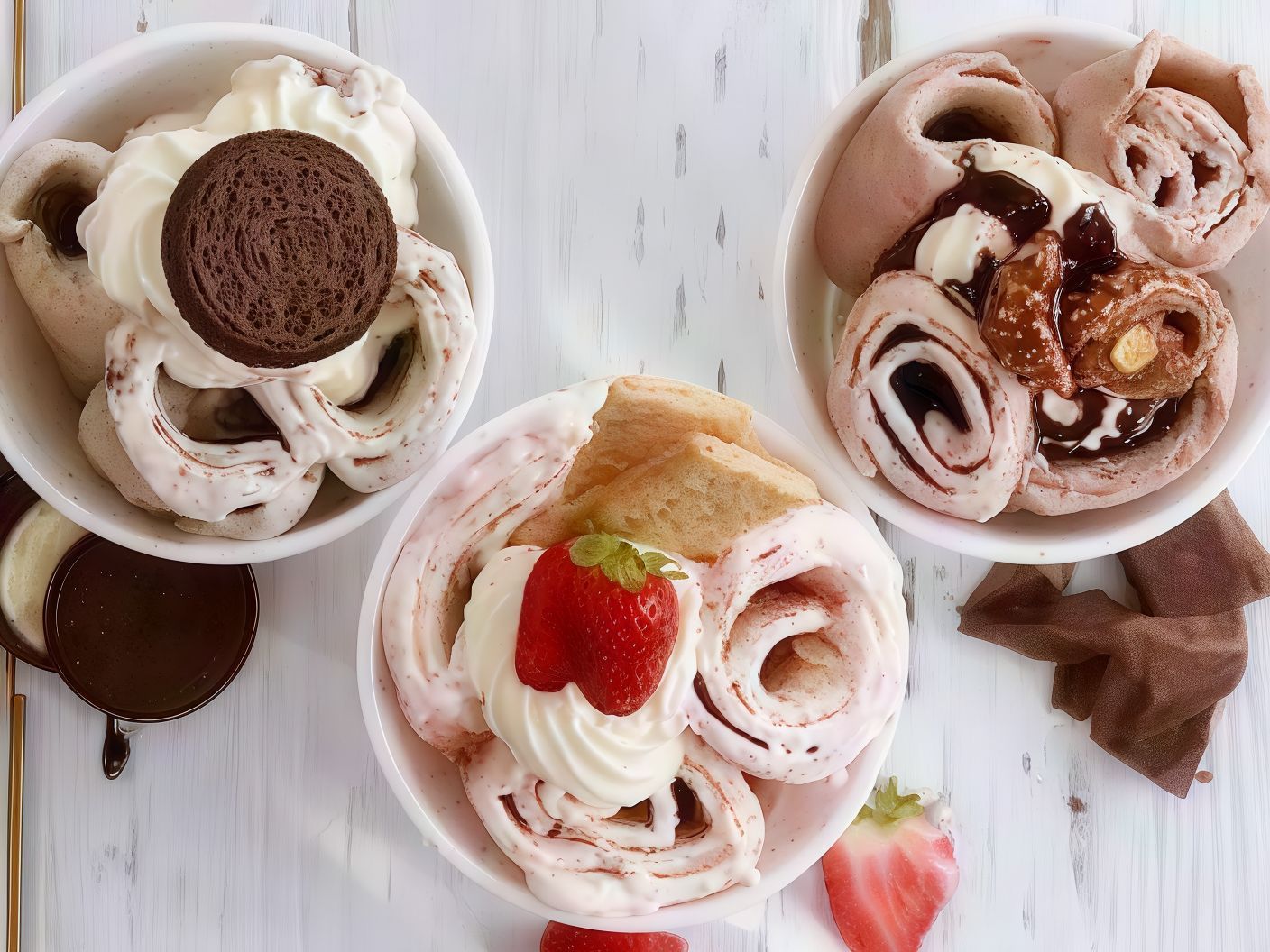 Vanilla Ice Cream Roll