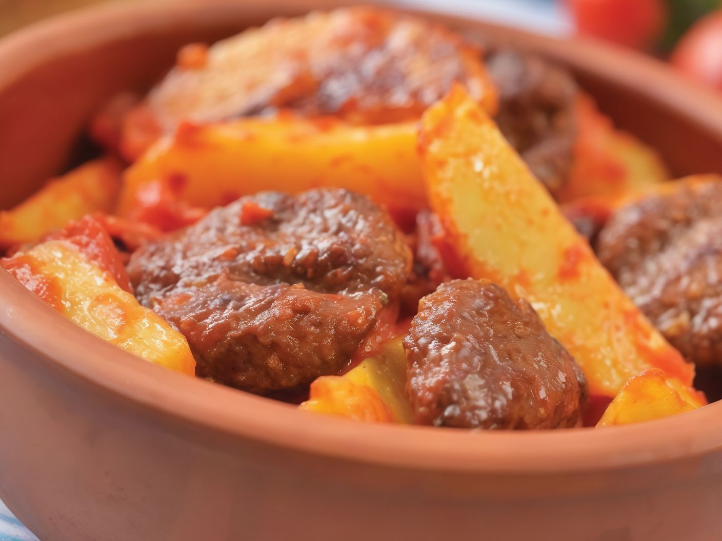 Potato And Meat Tagine