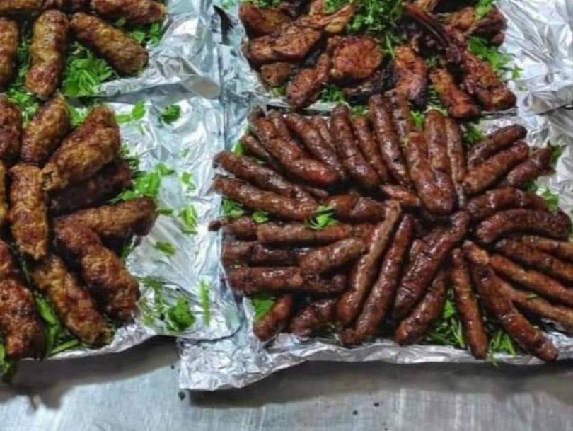 Fresh grilled sausage