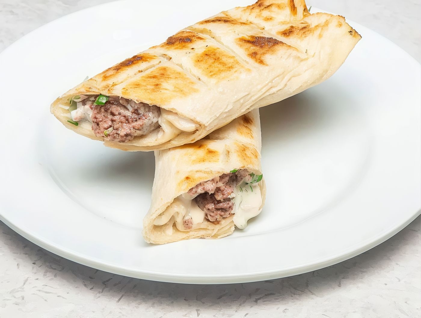 Charcoal grilled kofta sandwich