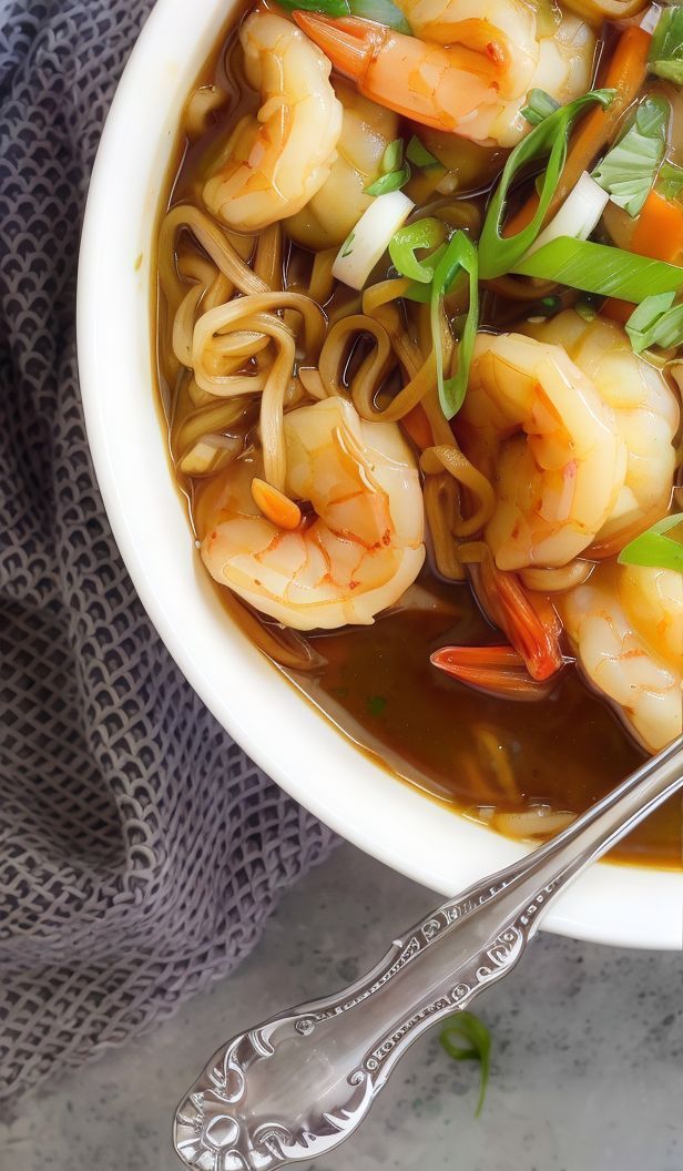 Spicy Shrimp Miso Soup