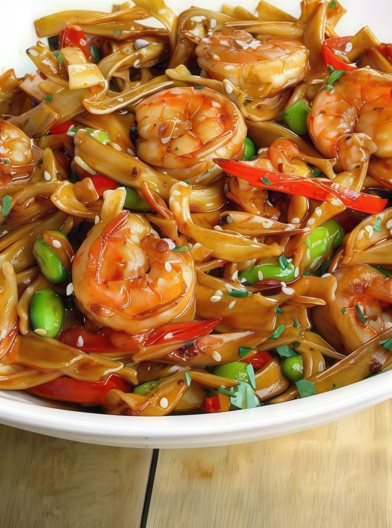 Fried Noodles Shrimps