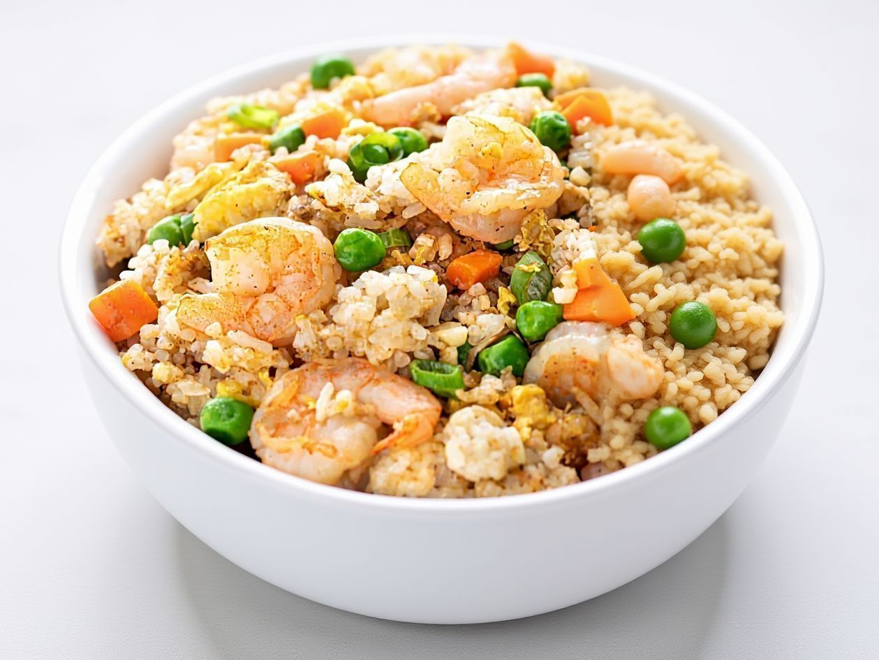 Fried Rice With Egg and Shrimp