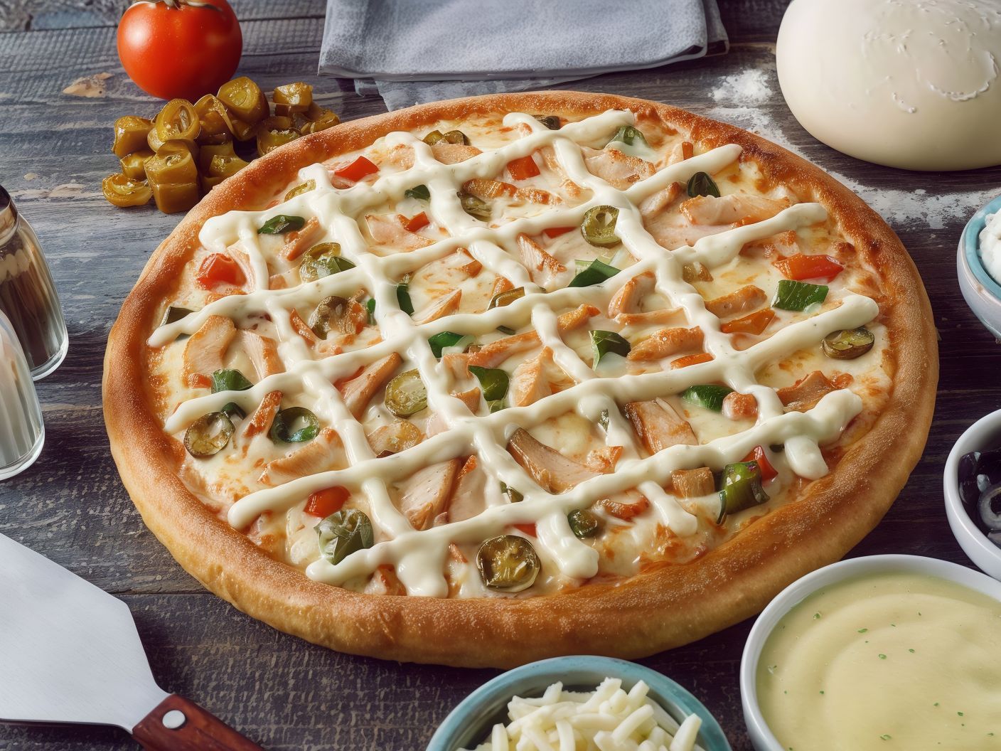 Chicken Ranch Pizza