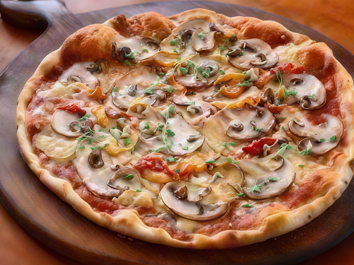 Eastern Mushroom Pizza
