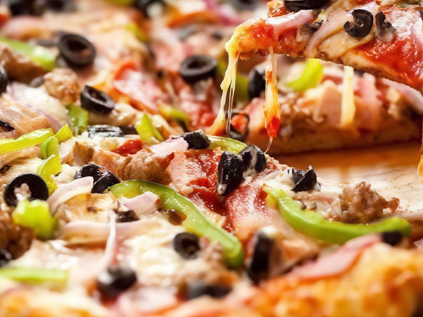 Oriental Mixed Chicken Pizza