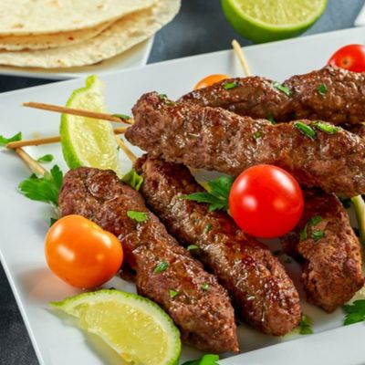 Grilled lamb kofta
