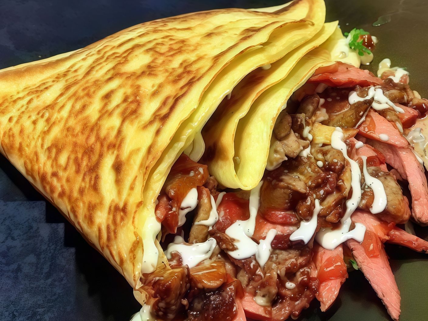 Mix Meat Crepe