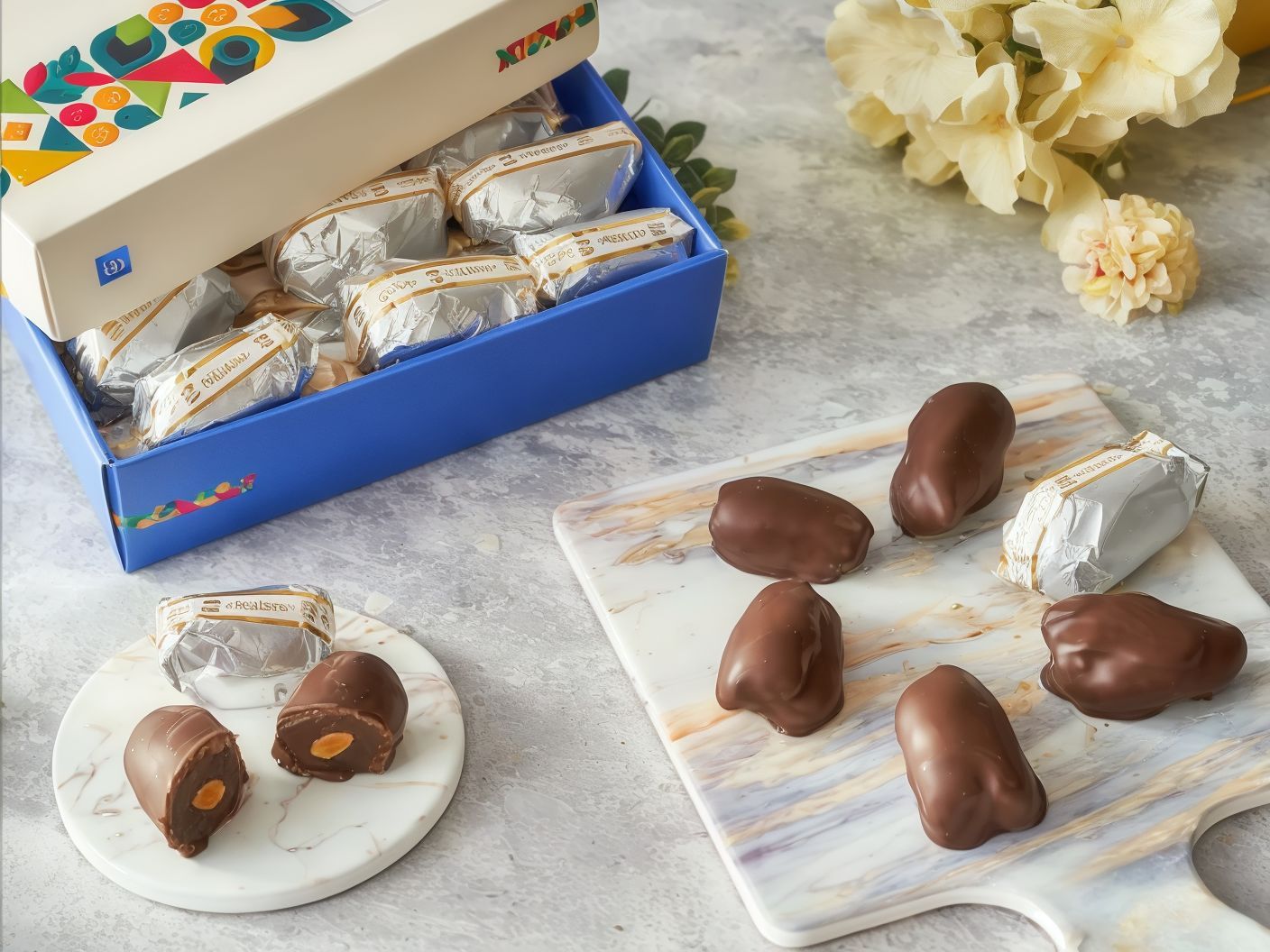 Dates Chocolate With Almonds - 250 Gm