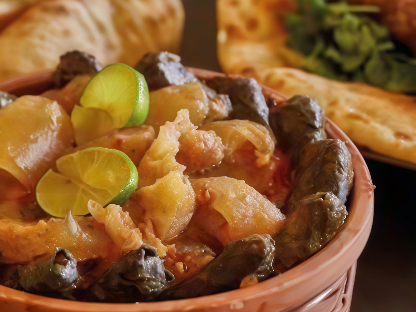 Vine Leaves With Knuckles Casserole