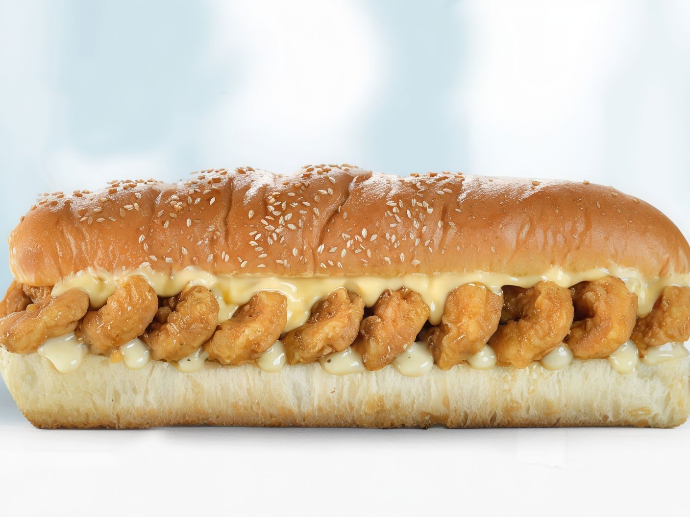 Crispy Shripm Ransh Sauce Sandwich