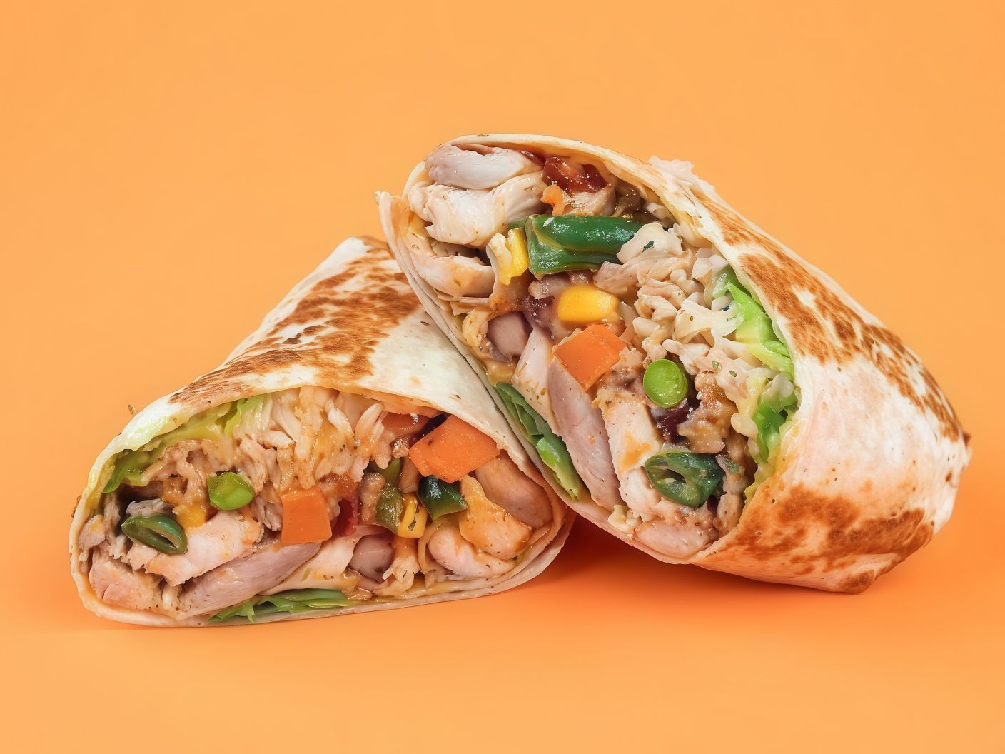 Rotisserie Chicken Burrito