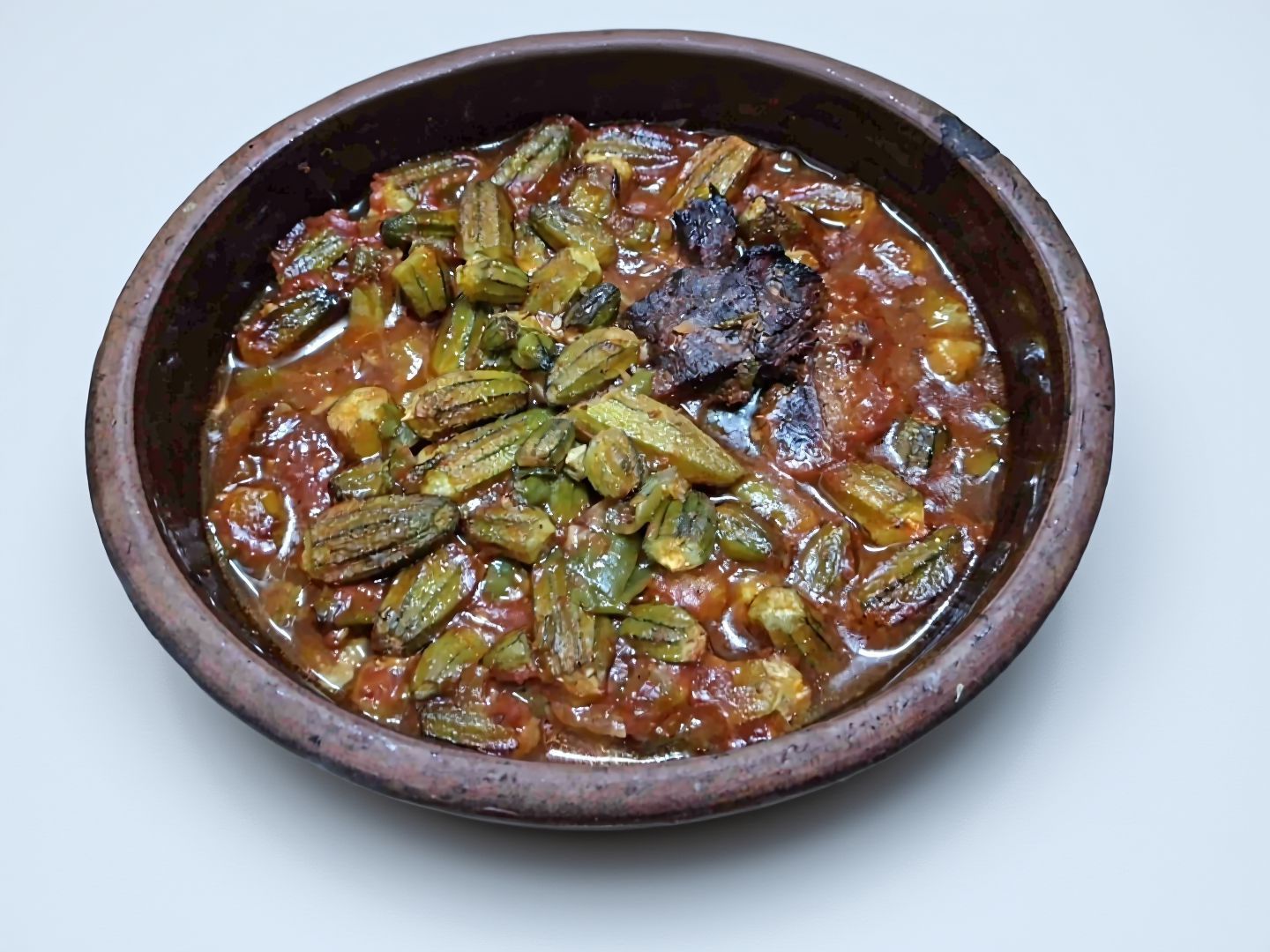 Okra With Meat Casserole