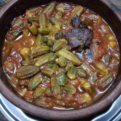 Okra With Meat Casserole