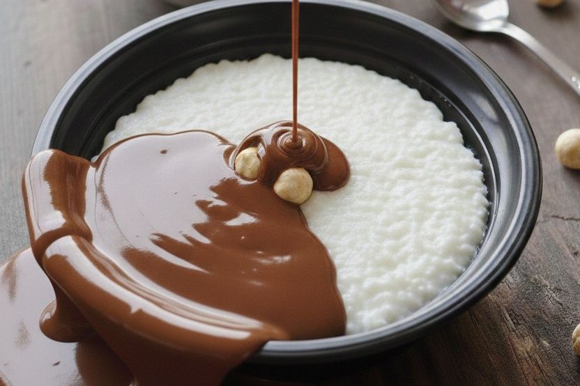 Rice pudding with Nutella