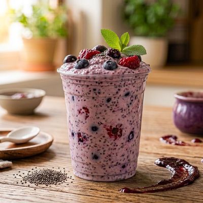 Chia Berry Yogurt
