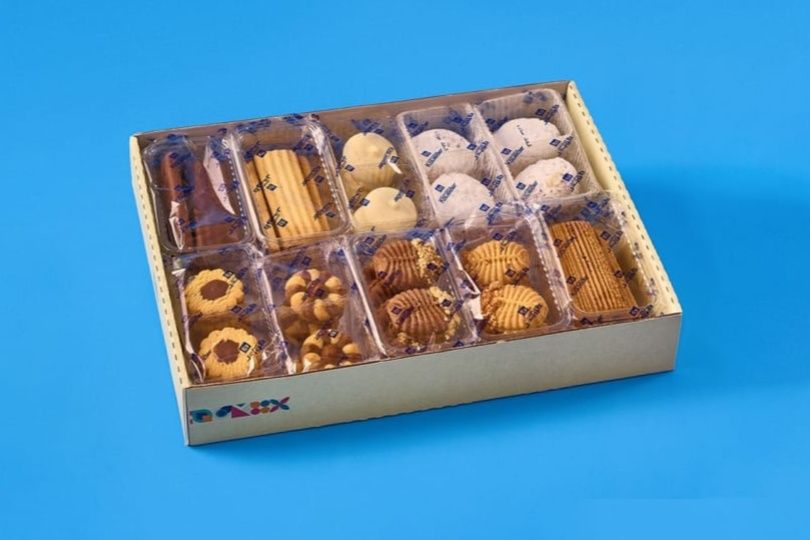 Medium Mixed Kahk Box 56 pcs 800 gm