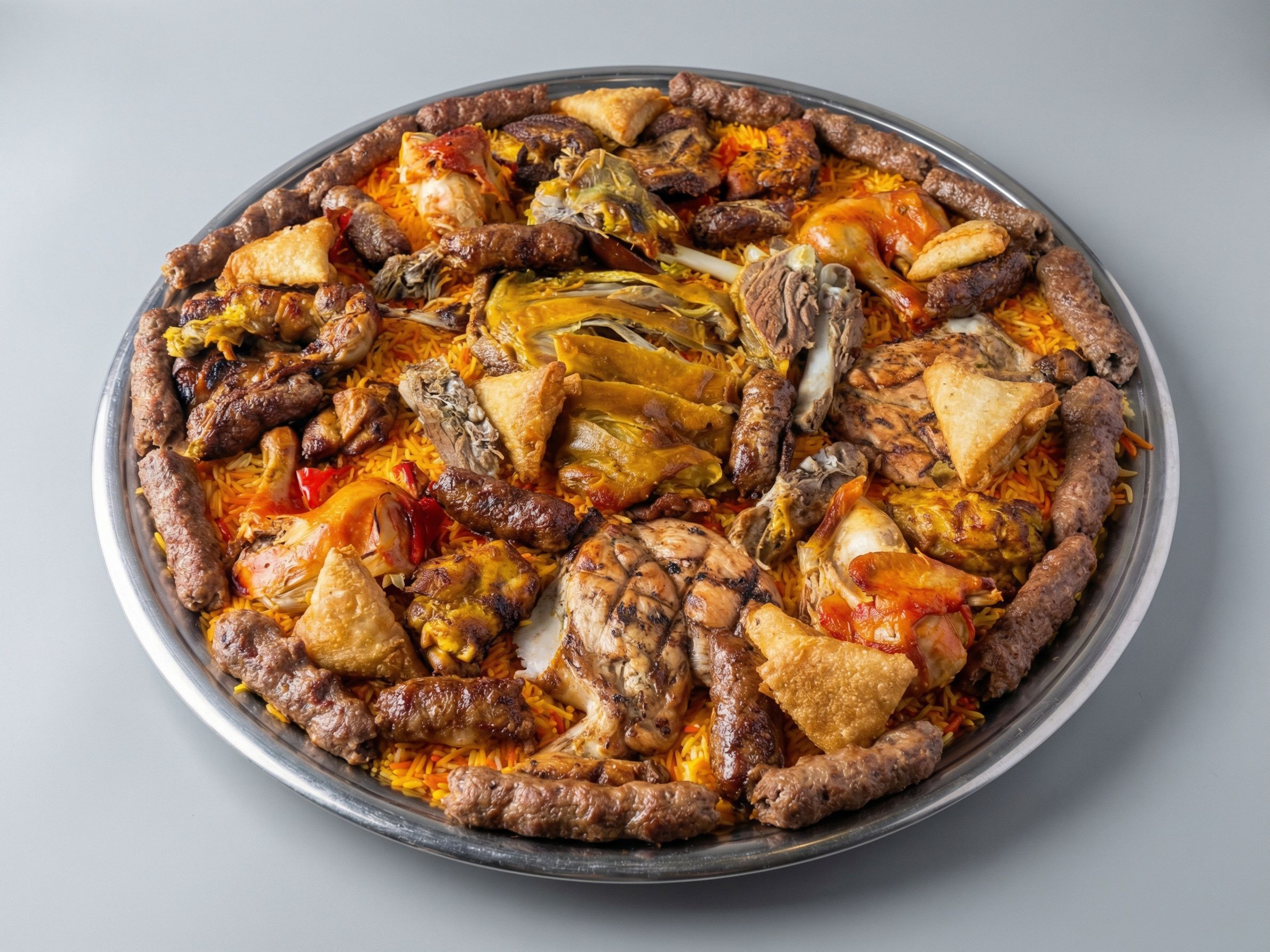 1/8 Mandi Goat + Chicken + 1/2 Kofta + 1/2 Tarb