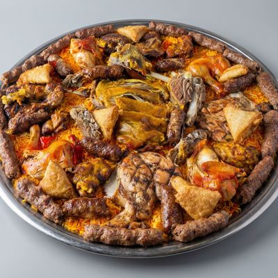 1/8 Mandi Goat + Chicken + 1/2 Kofta + 1/2 Tarb