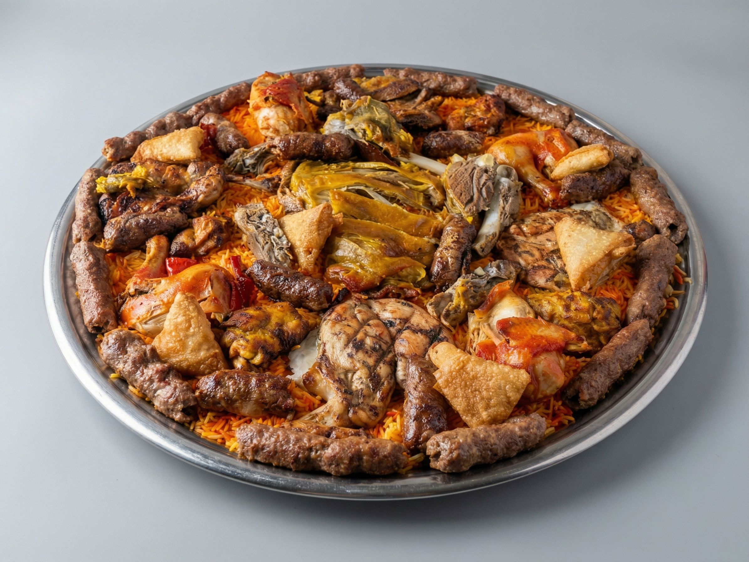 1/8 Mandi Goat + Mandi Chicken + Grilled Chicken + 1 Kg Kofta
