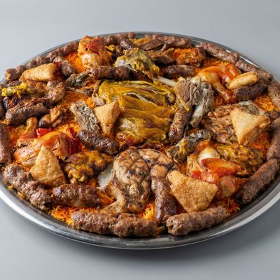 1/8 Mandi Goat + Mandi Chicken + Grilled Chicken + 1 Kg Kofta