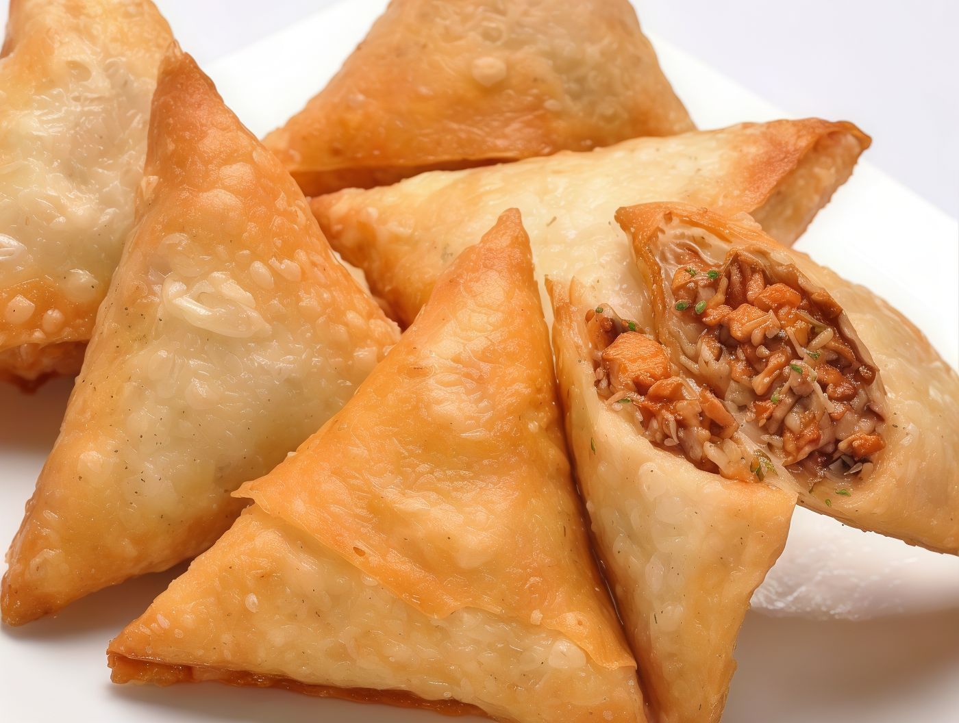 Sambousek with Minced Meat