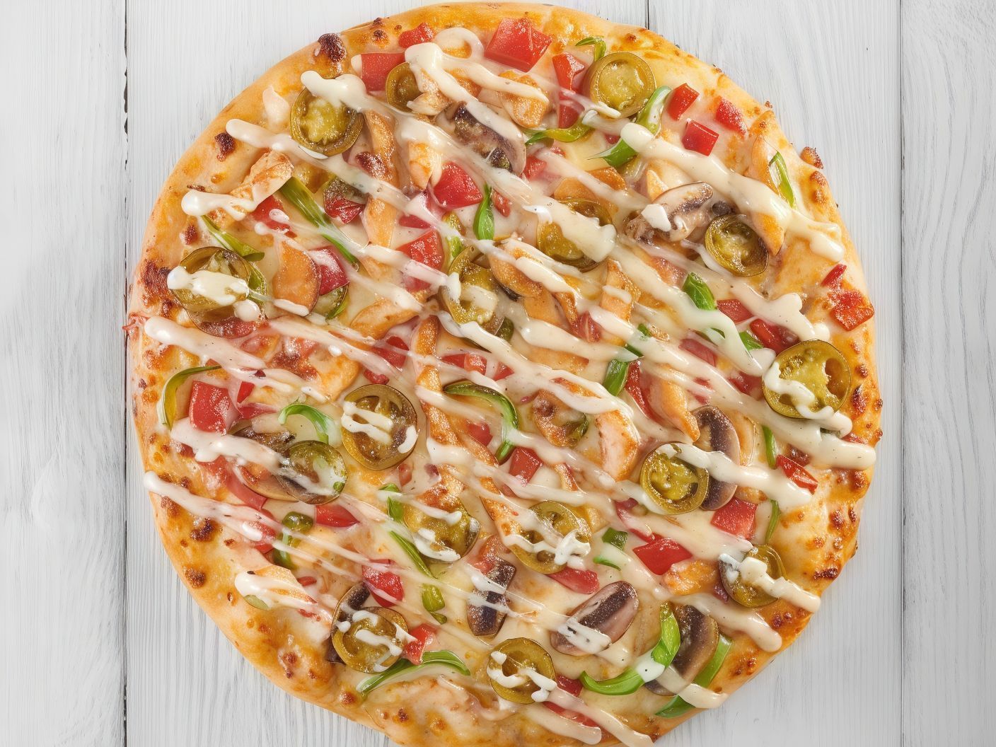 Chicken Ranch Pizza