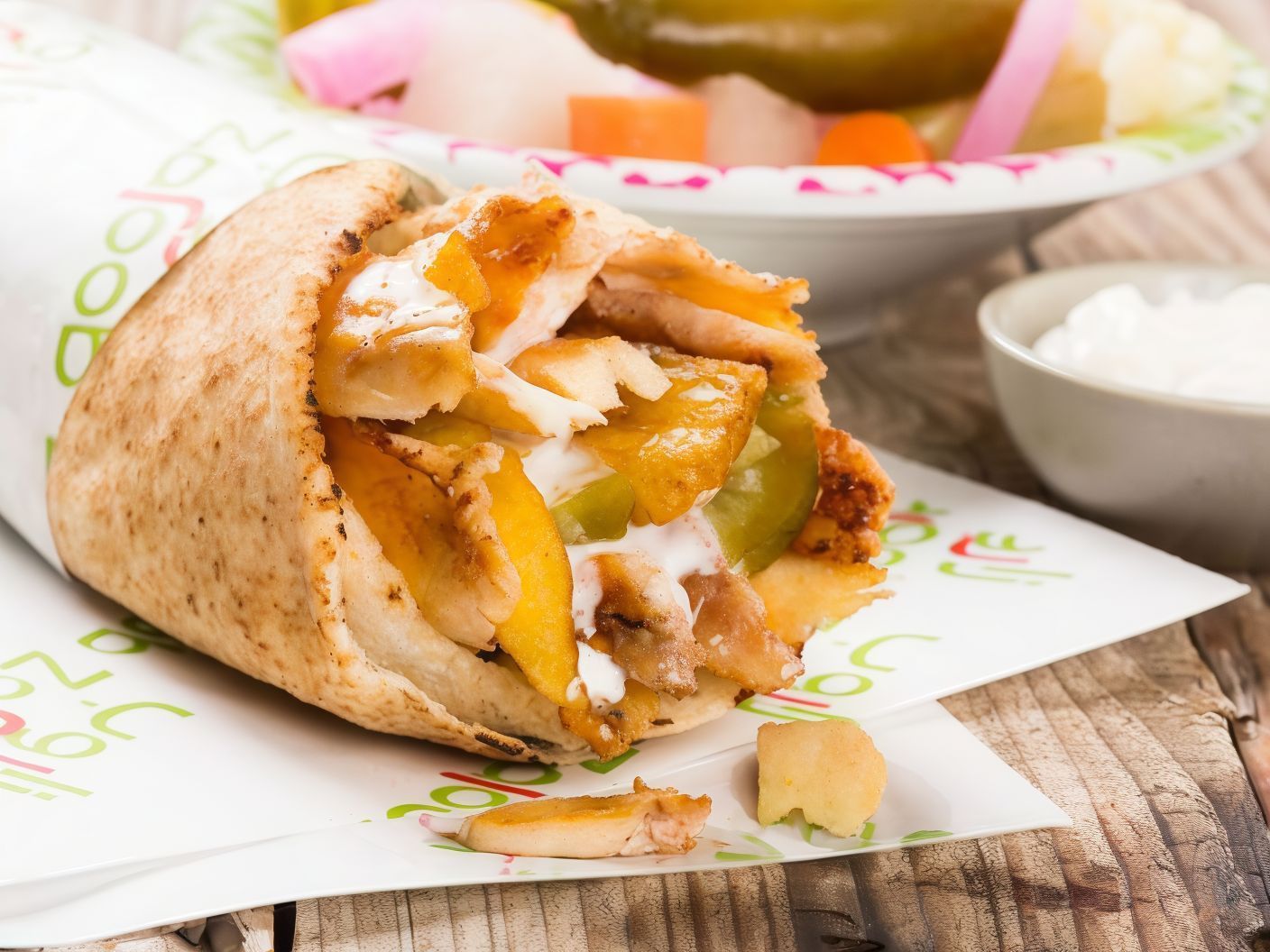 Shawarma Fries Sandwich