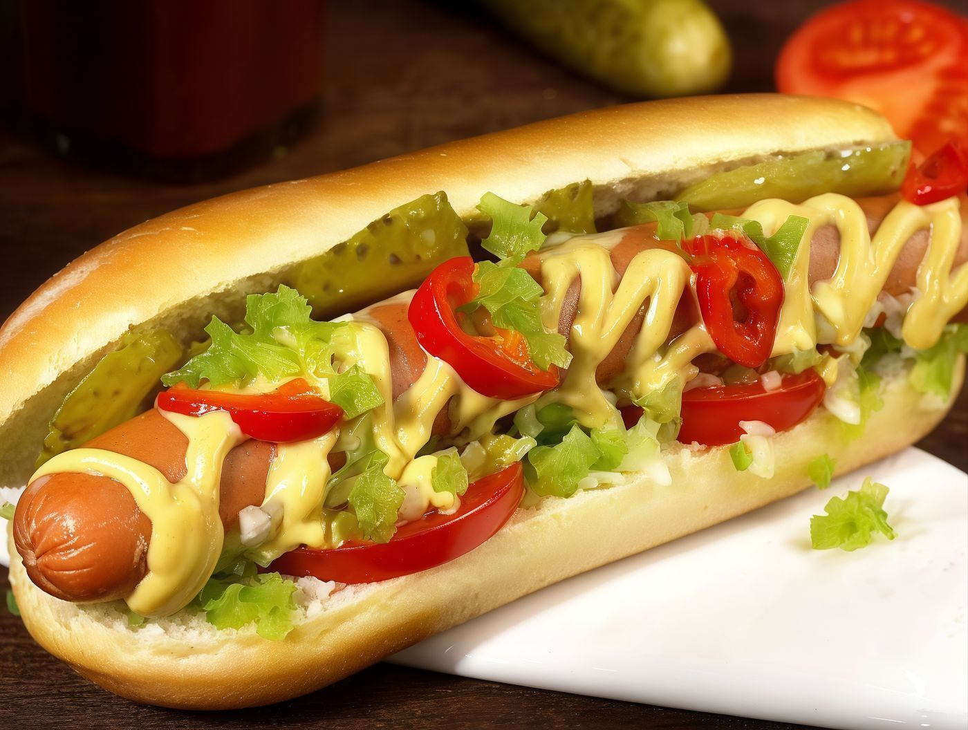 Hot Dog With Egg Sandwich