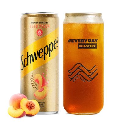 Fizzy Schweppes Iced Tea Peach - Can 550 ml