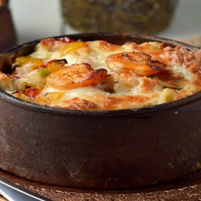 Pasta With Seafood Pottery Casserole