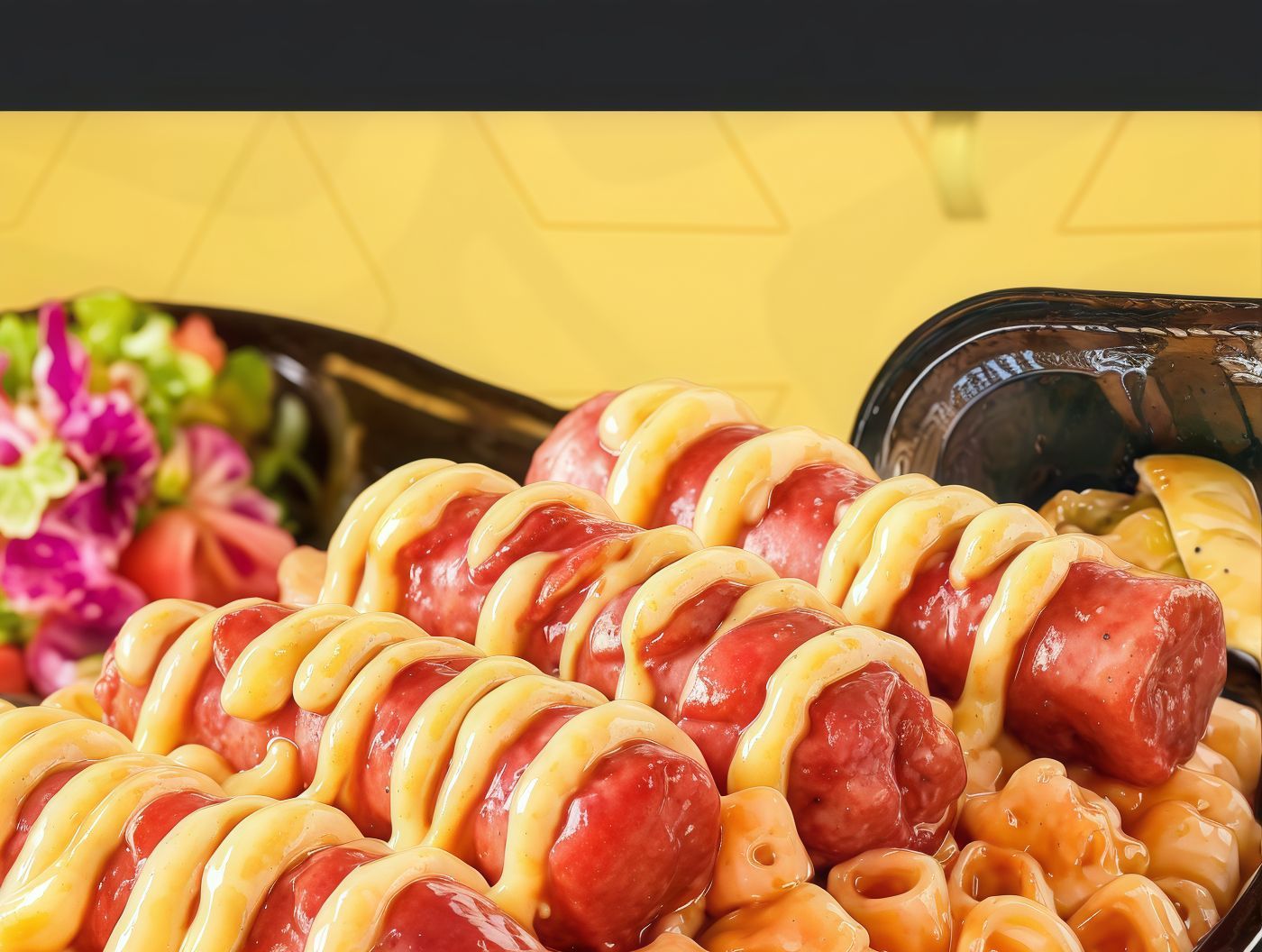 Macaroni Hot Dog Cheddar