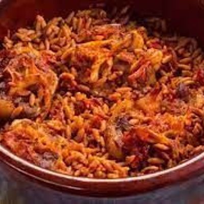 Orzo With Meat Casserole
