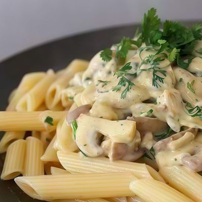White Sauce With Chicken Pasta