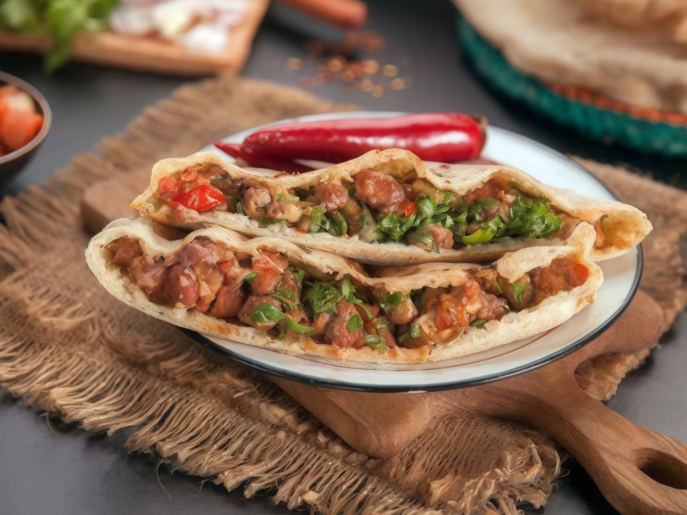 Spicy Foul Sandwich