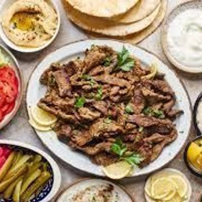 وجبة شاورما لحم عربي
