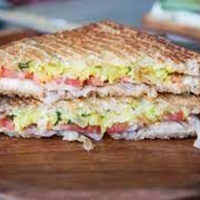 Potato sandwich with Romy cheese