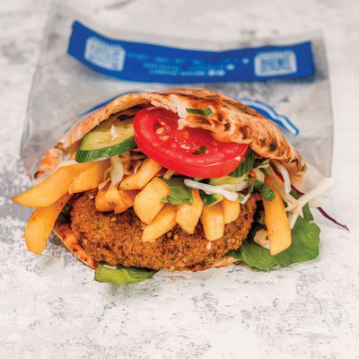 Falafel With Fries Sandwich