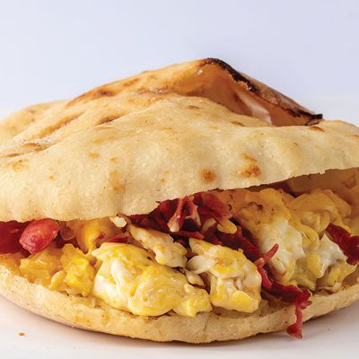 Fried Egg With Pastrami Sandwich