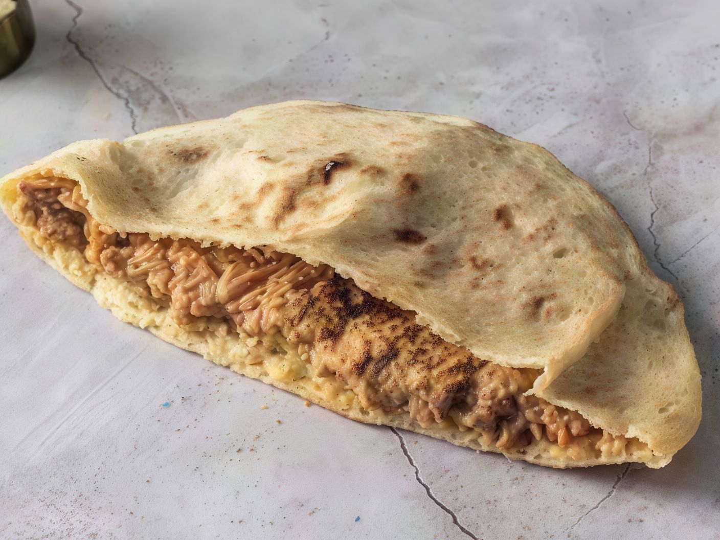 Foul With Baladi Butter Sandwich