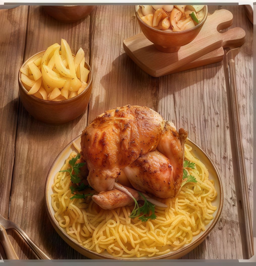 Half Chicken Shawaya With Potatoes