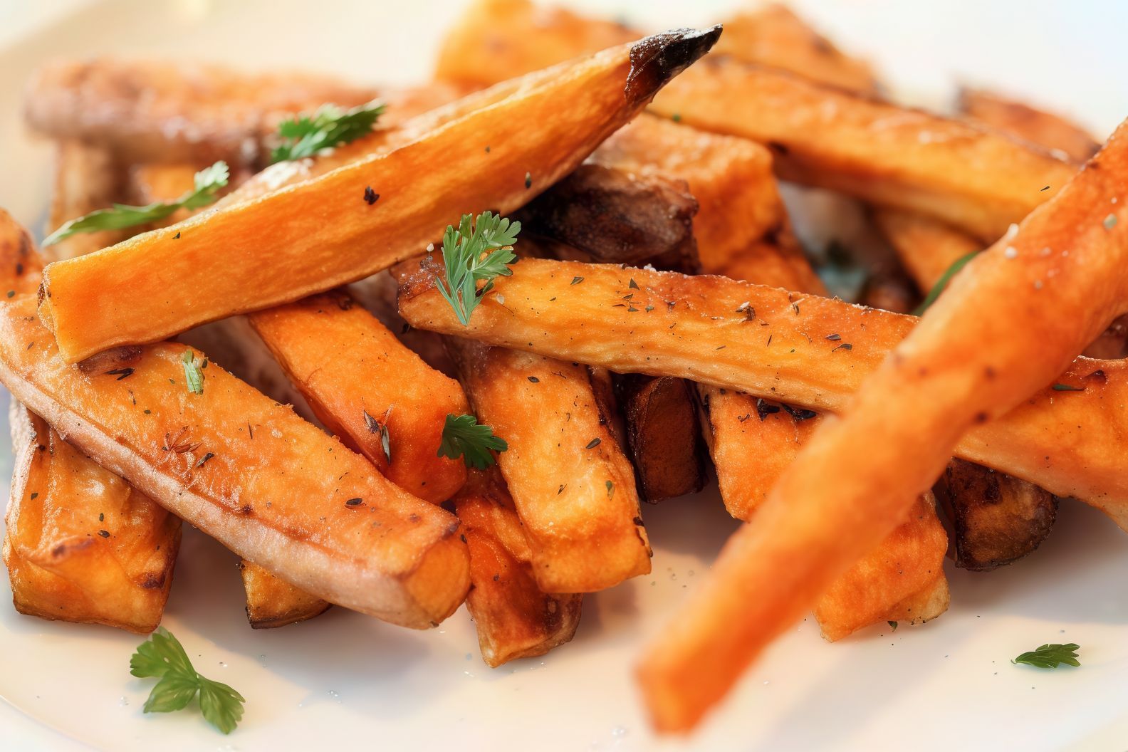 Homemade fries with herbs de Provence