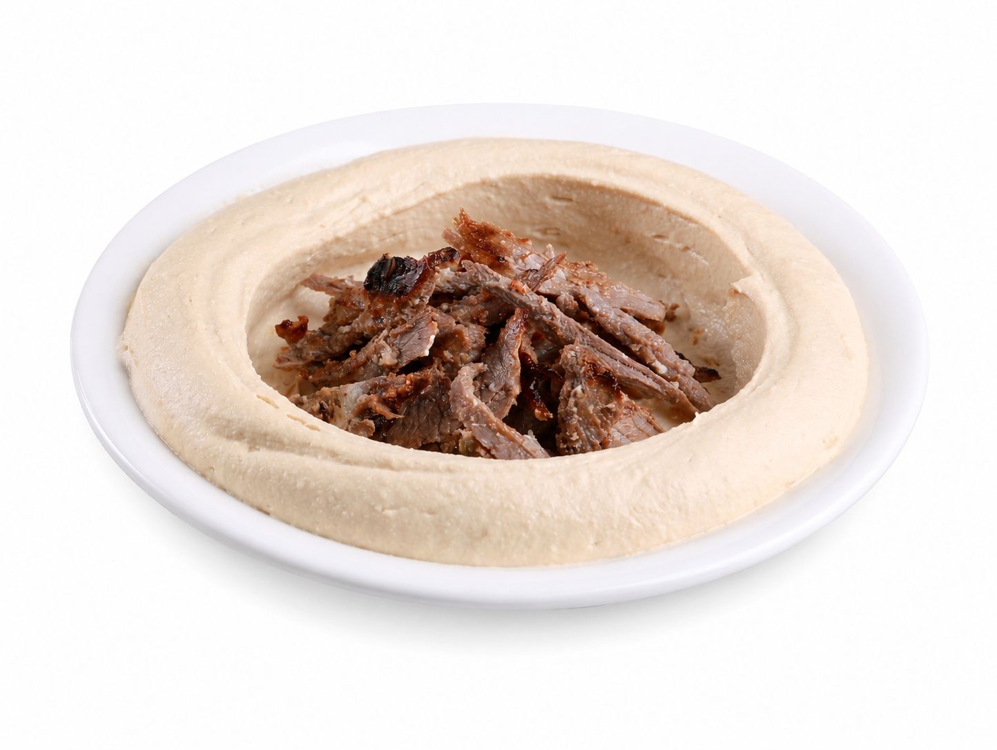Hummus And Beef Shawarma