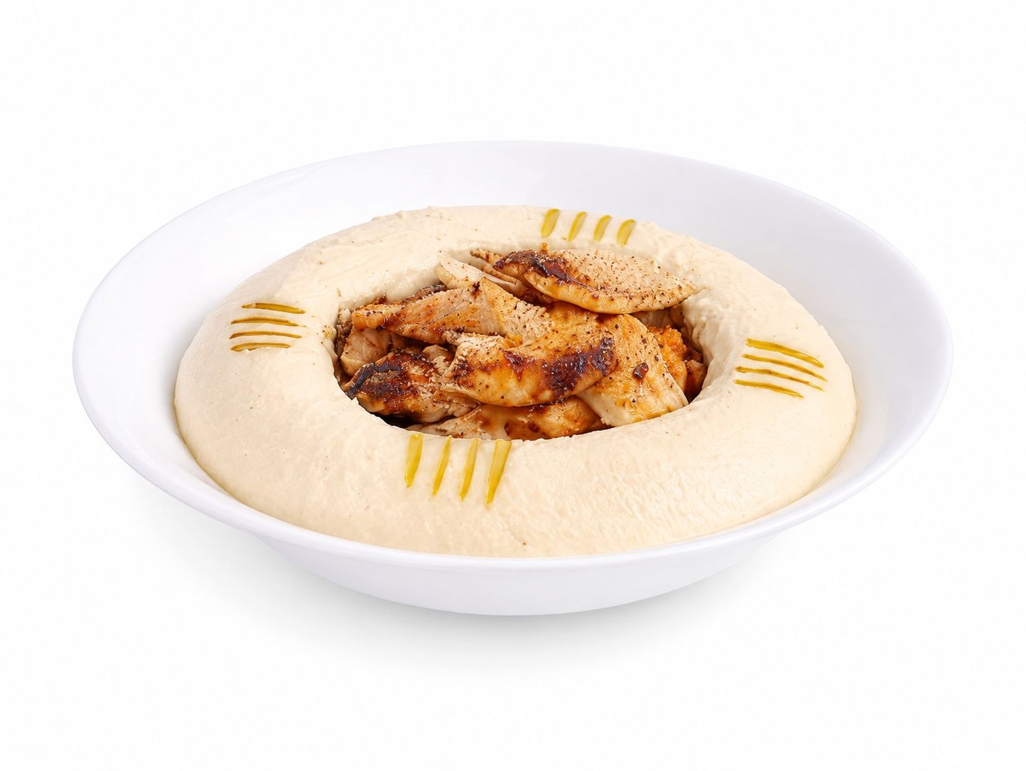Hummus And Chicken Shawarma