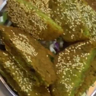 Alexandrian Falafel Patty Stuffed With Spicy