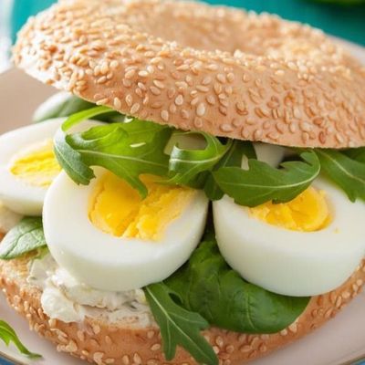 Boiled egg sandwich