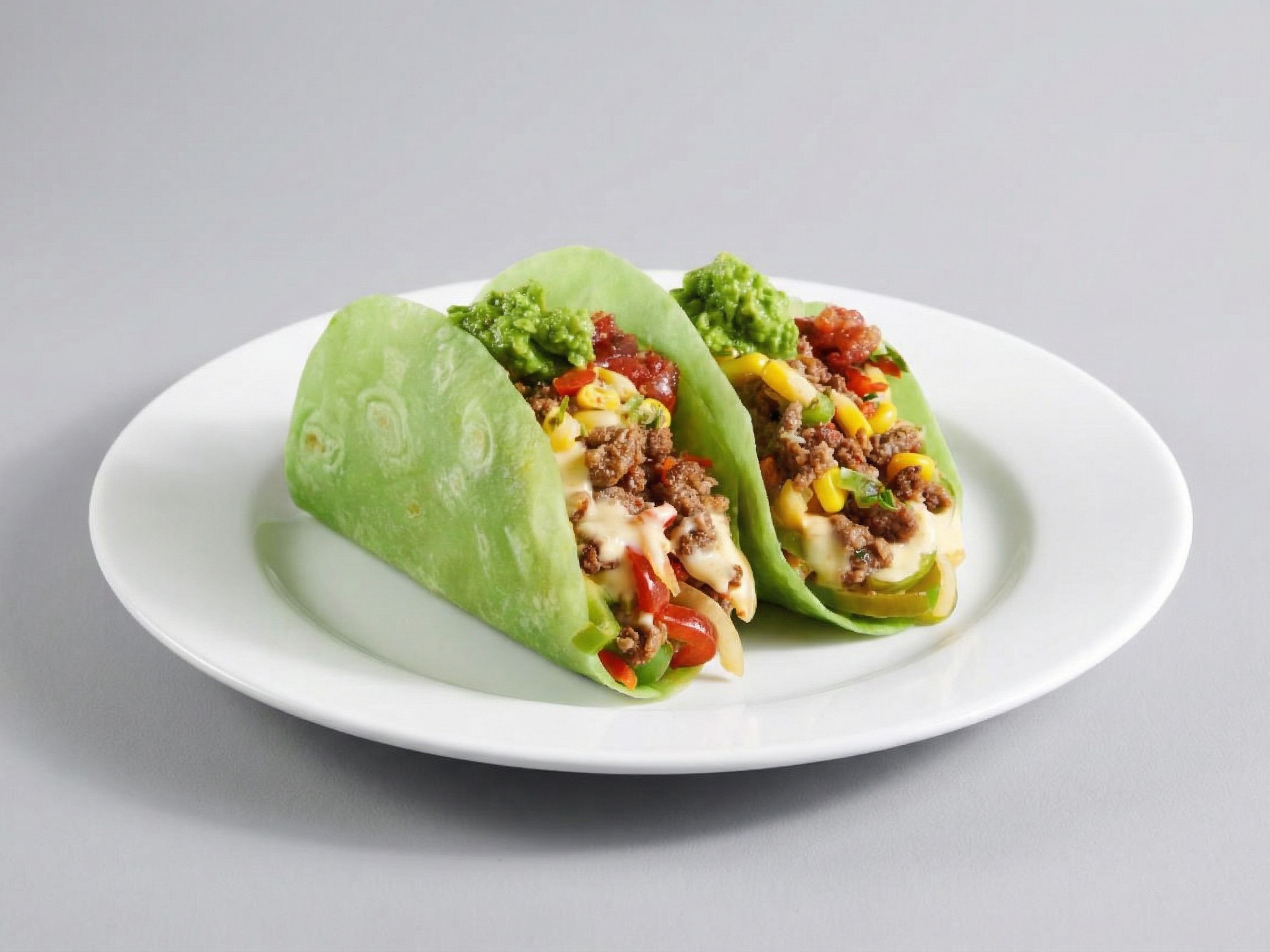 Tostado Tacos Ground Beef